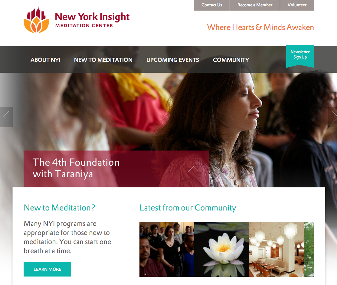 New York Insight Meditation Center - new website they created