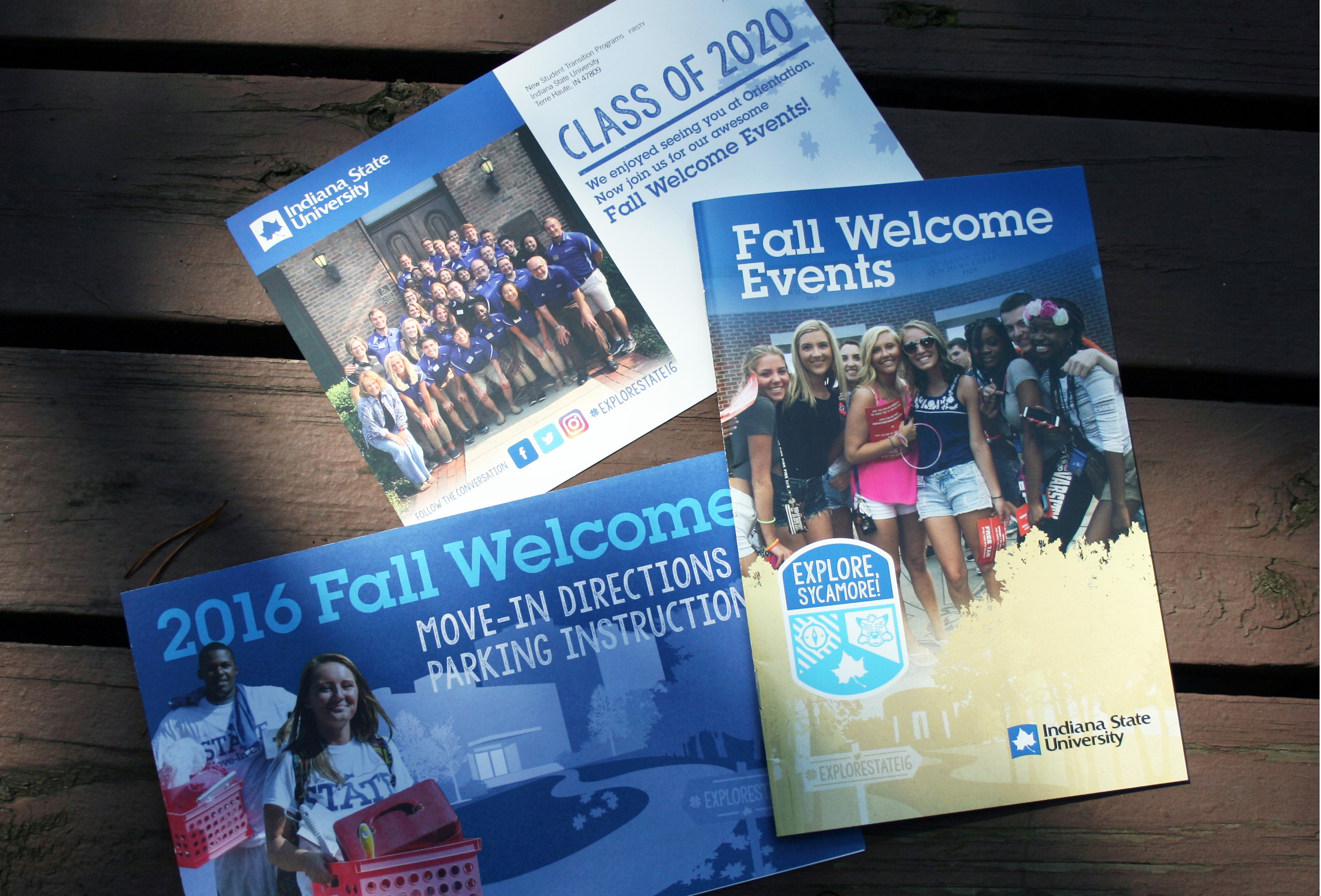 Indiana State University Fall Welcome materials