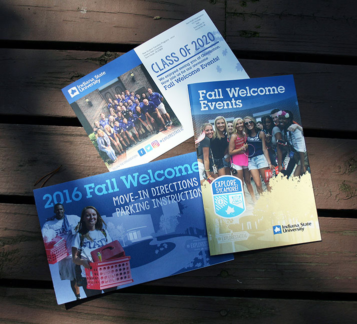 Indiana State University Fall Welcome materials