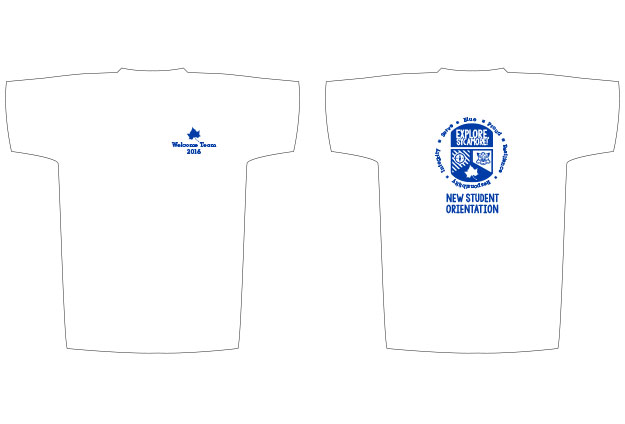 Indiana State University New Student Orientation campaign T-shirt for Explore, Sycamore!