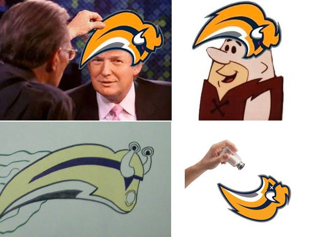 Buffalo Sabres ridiculed logo montage