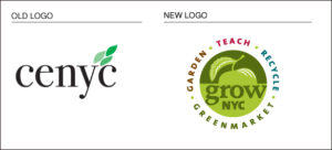GrowNYC: before and after logo re-design