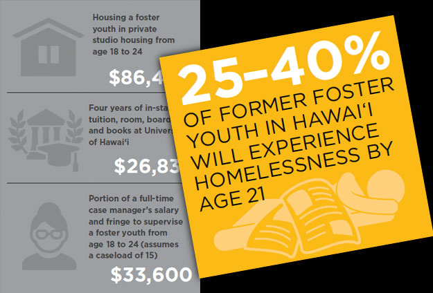 homelessness in Hawai'i infographics and report design