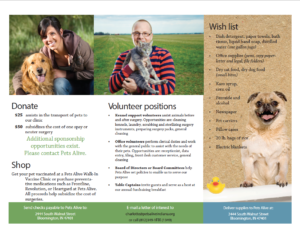 example of a brochure with weak contrast