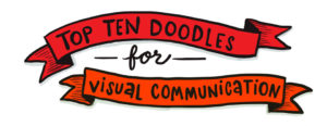 top ten doodles for visual communication title
