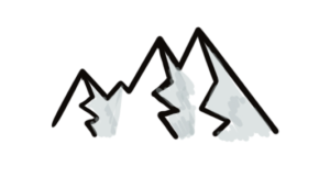 top ten doodles for visual communication - mountains