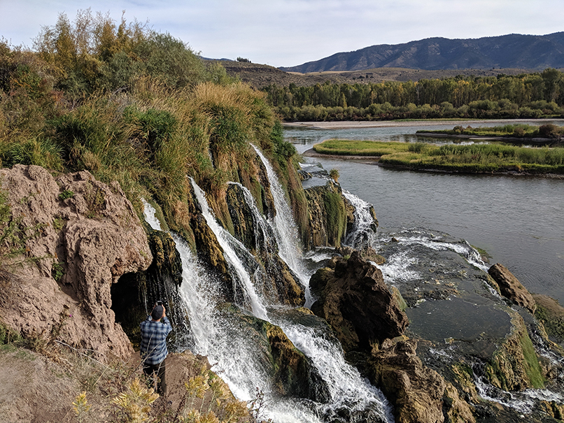 Idaho waterfall on the Snake River