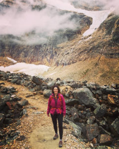 Julia hiking in Jasper