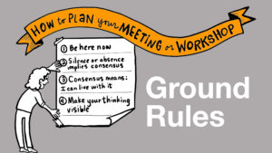 meeting ground rules - sample hand drawn powerpoint slide
