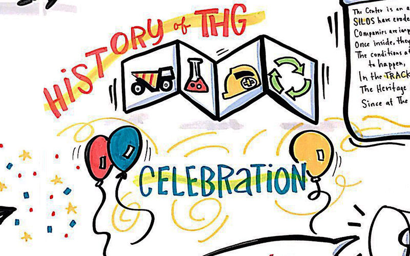 Enagagement board graphic recording by Julia Reich