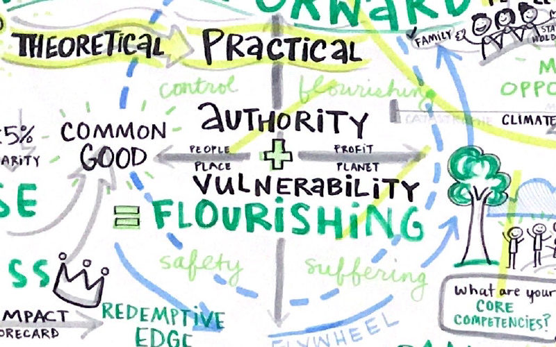 Graphic Recording by Julia Reich at the Threefold Challenge Summit